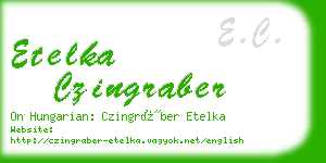 etelka czingraber business card